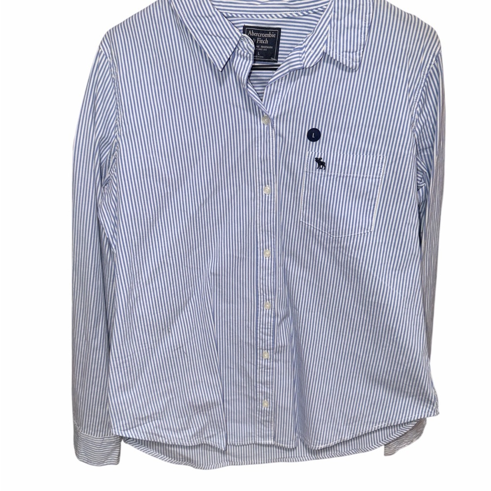 Abercrombie & Fitch Blue Striped Shirt